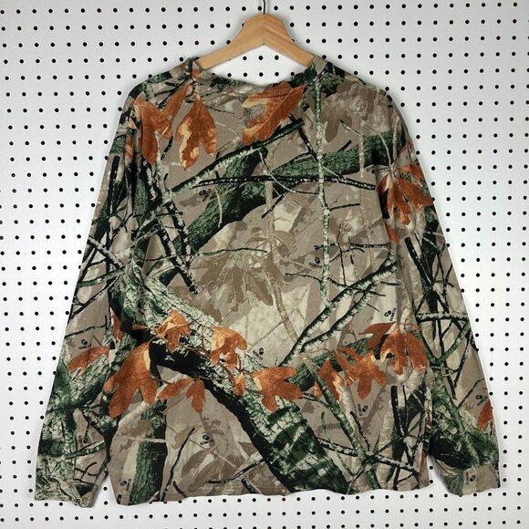Outfitters Ridge Camo Vintage T Shirt XL Long Sleeve Pocket Hunting Fusion 3-D - Picture 4 of 7